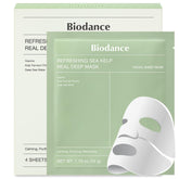BIODANCE Refreshing Sea kelp Real Deep Mask - Overnight Hydrogel Mask, Calming, Oil & Sebum Control