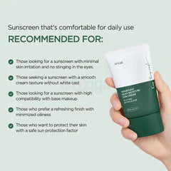 ANUA Heartleaf Silky Moisture SPF 50 PA++++ Cream - Korean Sunscreen, Face Sunscreen, Niacinamide, Fragrance Free, Travel Essentials