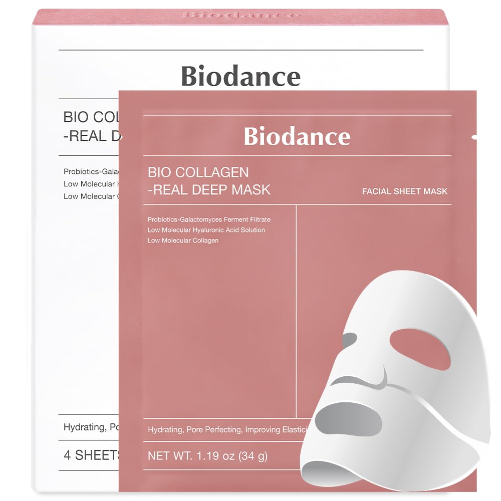 Bio-Collagen Real Deep Mask -  Hydrating Overnight Hydrogel Mask, Pore Minimizing