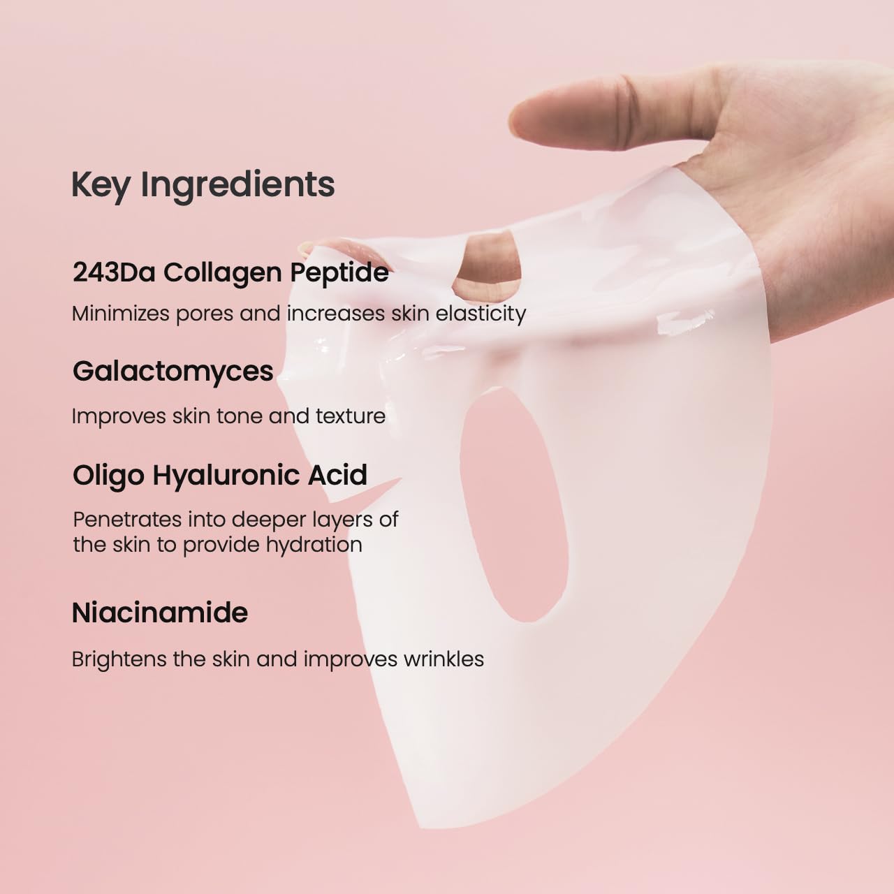 Bio-Collagen Real Deep Mask -  Hydrating Overnight Hydrogel Mask, Pore Minimizing